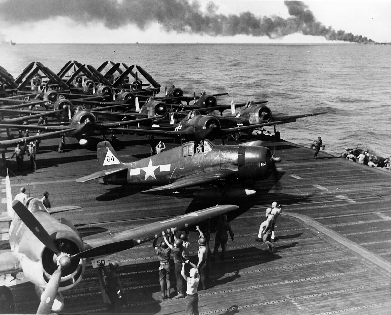USS Enterprise CV-6 after kamikaze attack