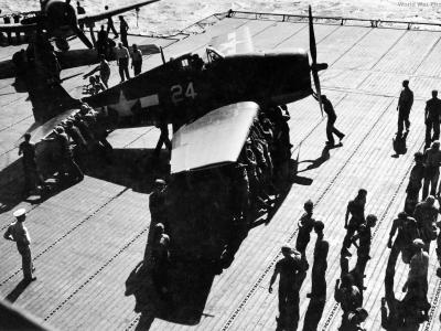F6F-3 aboard USS Lexington November 1943