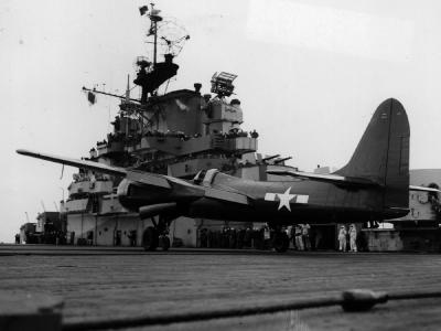 F7F-1 80291 aboard USS Shangri-La 15 November 1944