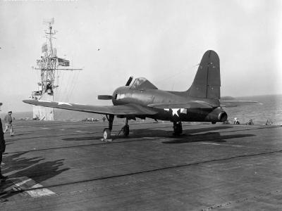 FR-1 during trials aboard USS Charger (CVE-30)