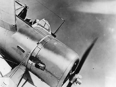 Coast Guard pilot training in OS2U 42