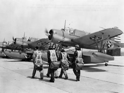 Kingfishers prior to a flight 1942