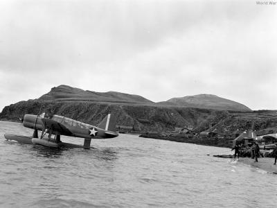 OS2U of the VS-49 at Andrew Lagoon Adak 1943