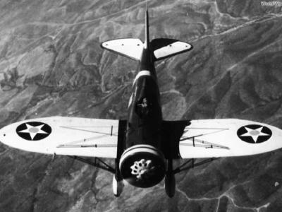 Boeing P 26A of the 17th PG in flight 1934