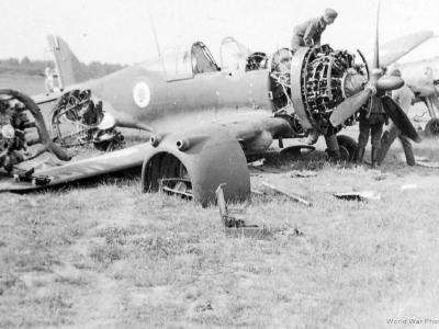 Destroyed French H-75A 1940