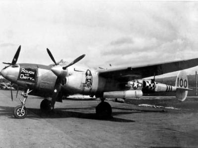 P-38L Lightning Rough and Dirty 18th FG 70th FS Pihilippines 1945 Nose Art 100