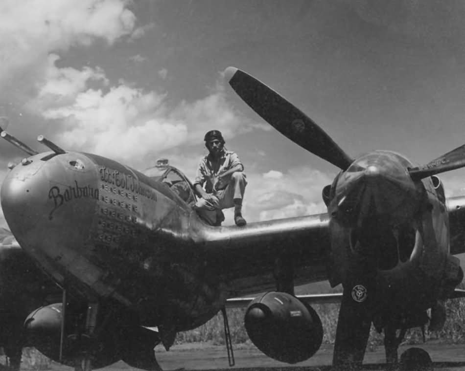 P-38 Lightning 49th Fighter Group 24 Kills ace Lt Col Gerald Johnson 1944