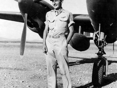 P-38 Lightning and pilot 