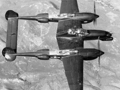 P-38M 44-27234 in flight 