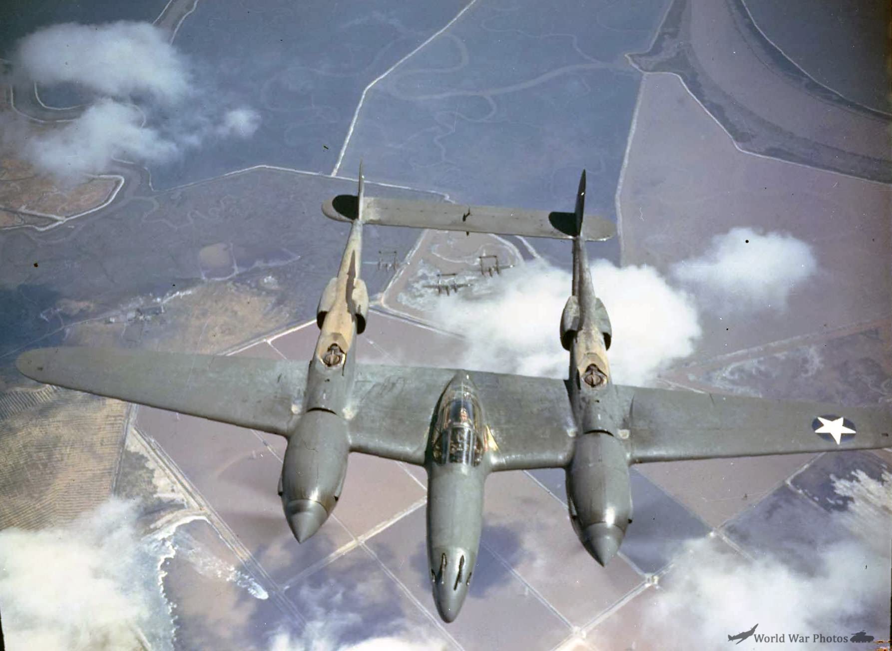 P-38 in flight 1942