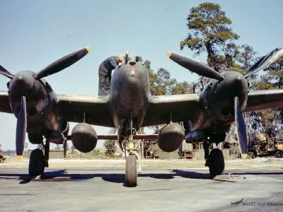 P-38 with drop tanks