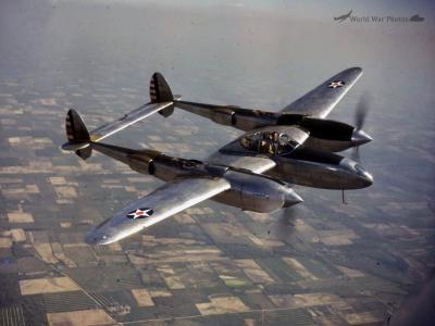 YP-38 in flight