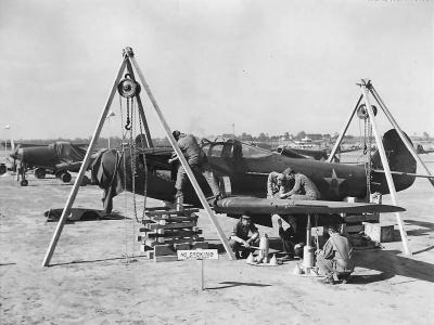 37th Material Squadron Repair Wings of P-39D 1941