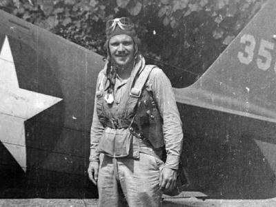 Curtiss P-40M Warhawk 18th FG pilot
