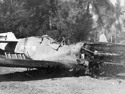 Curtiss P-40 destroyed
