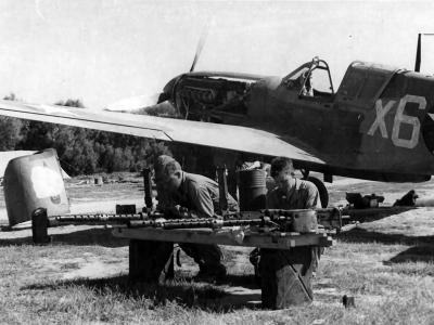P-40F of the 86th Fighter Squadron 79th Fighter Group at Tripolitania Libya
