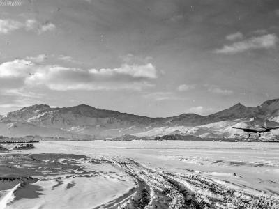 18th FS P-40 landing at Attu Island late 1943