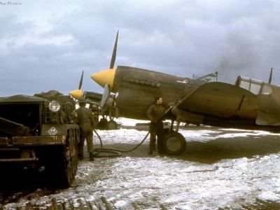 18th Fighter Squadron P-40 in Aleutians 1943
