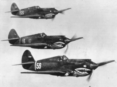 Hawk 81A-2 of AVG 1st Pursuit Squadron Adam and Eve