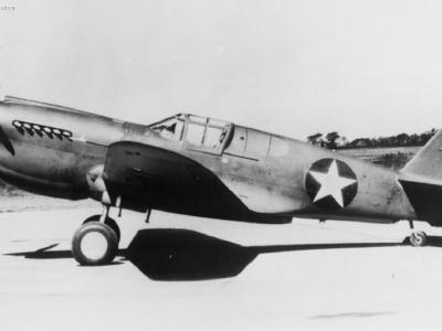 P-40E Warhawk on the ground