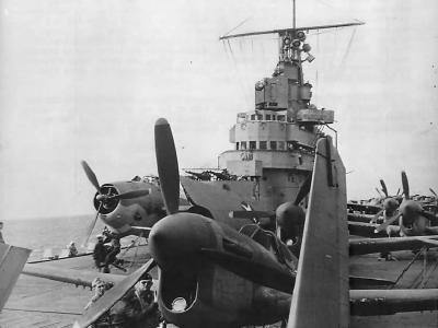 P-40L 58th FG enroute to Africa aboard USS Ranger 43