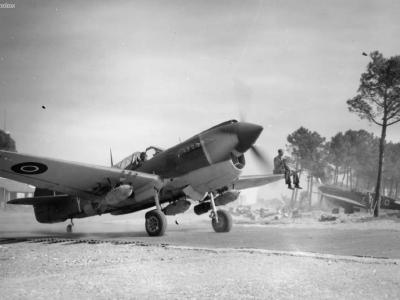 Kittyhawk Mk IV FX745 OK-Y of No. 450 Squadron RAAF, Cervia, Italy
