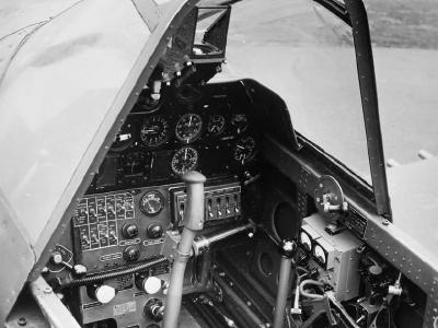 Curtiss Kittyhawk Mk I AK753 cockpit interior