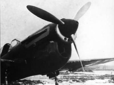 Russian P-40E with Klimov engine