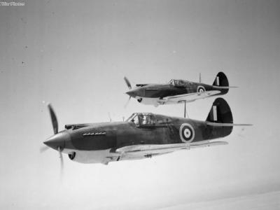 Tomahawks Mk IIB in flight