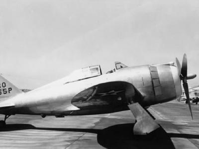 P-43 Lancer 2055P of the 55th Pursuit Group – Oakland 1940