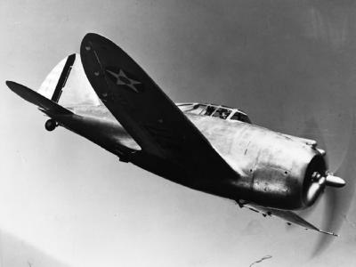 Republic P-43 in flight
