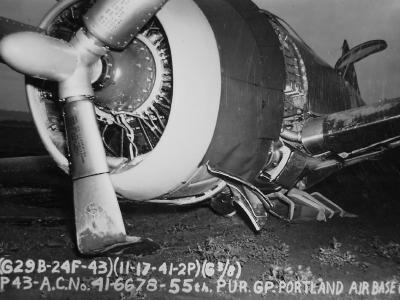 P-43 serial 41-6678 of the 55th Pursuit Group, Portland AB, November 1941