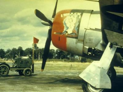 P-47 Thunderbolt named „Shack Rat” of the 63rd Fighter Squadron, 56th Fighter Group