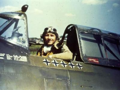 Thunderbolt pilot Lieutenant Frank W. Klibbe of the 61st Fighter Squadron, 56th Fighter Group