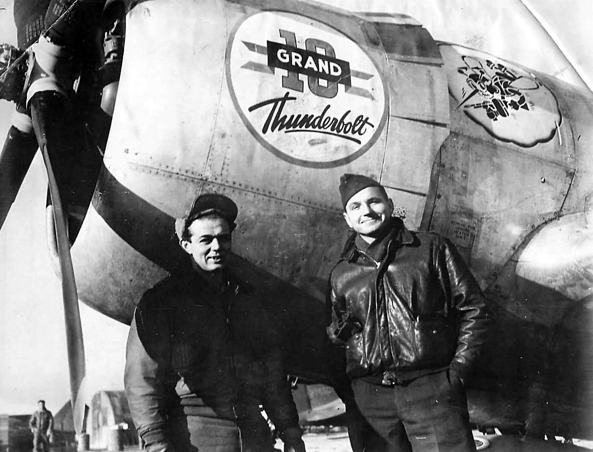 Col Martin of 87th FS 79th FG and P-47 Thunderbolt 44-20441 named „10 Grand” – 10000th Built P-47 1945