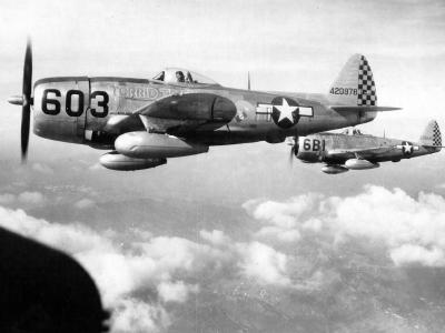 P-47D Thunderbolt #603 44-20978 in flight