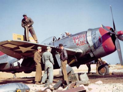 P-47D Thunderbolt 42-28229 of the 50th Fighter Group nose art