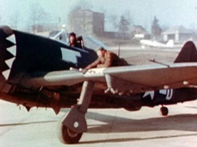 P-47D Thunderbolt „Bubbletop” of the 365th Fighter Group 1945 color photo 2