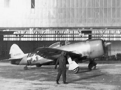 P-47 Thunderbolt on Airfield