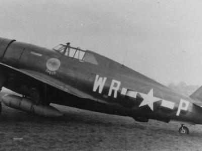 Republic P-47D-5 Thunderbolt code WR-P 42-8404 „Speed”, „Lil Jo” of the 354th FS, 355th FG pilot LtCol Thomas Hubbard, November 1943