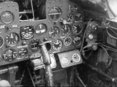 P-47 Thunderbolt cockpit: instrument panel
