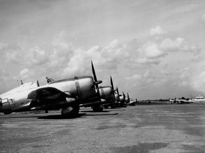 1st Air Commando P-47s Asansol November 1944 2