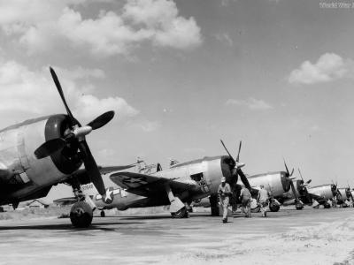 1st Air Commando P-47s Asansol November 1944