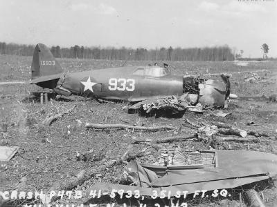 Crashed P-47B 41-5933 Thunderbolt