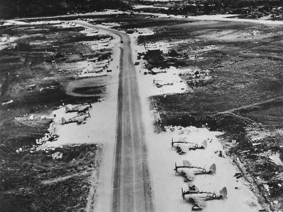 Thunderbolts on Ie Shima Airstrip 1945