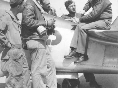 Capt Jim Browning 357th Fighter Group ace On P-51B Mustang
