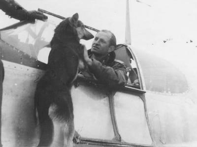 Luftwaffe pilot and P-51 Mustang