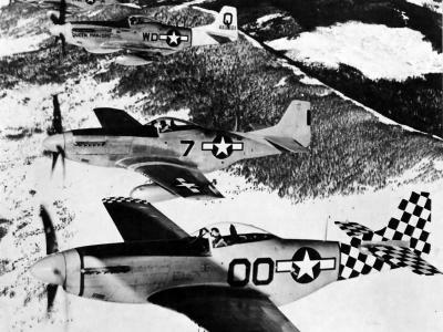 North American P-51 Mustangs of various Fighter Groups of the 15th AF