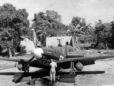 P-51A Mustang serial 43-6109 of the 311th Fighter Bomber Group Burma 1944