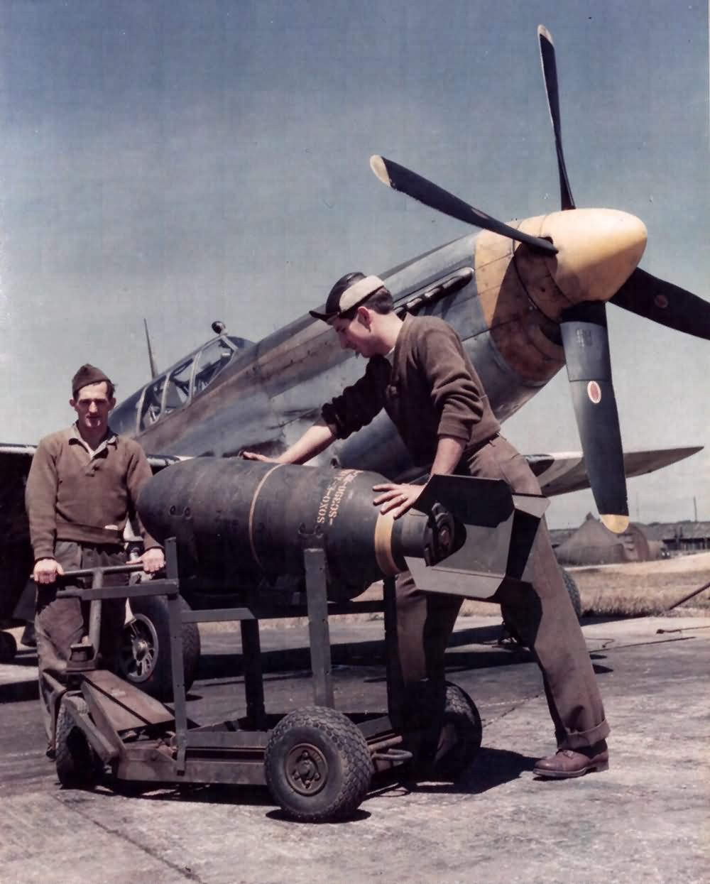P-51B Mustang England Color Photo